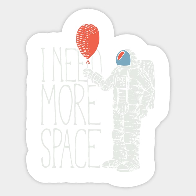 I Need More Space Astronaut Sticker by BrillianD